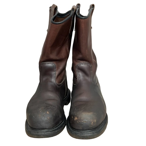 Red Wing Pecos Men's Size 10.5 EH Leather Steel Toe Work Boots Waterproof 2413 - Picture 2 of 9
